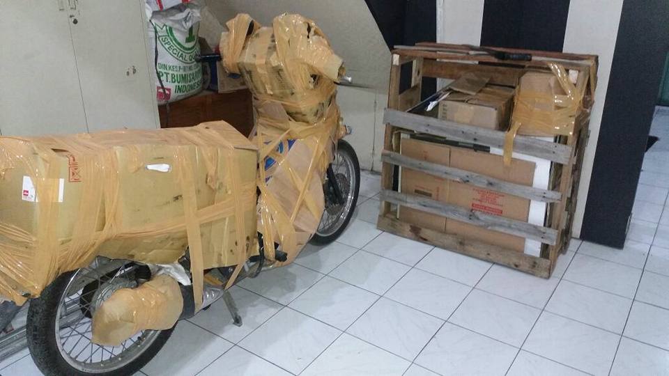 cara mengirim sepeda motor