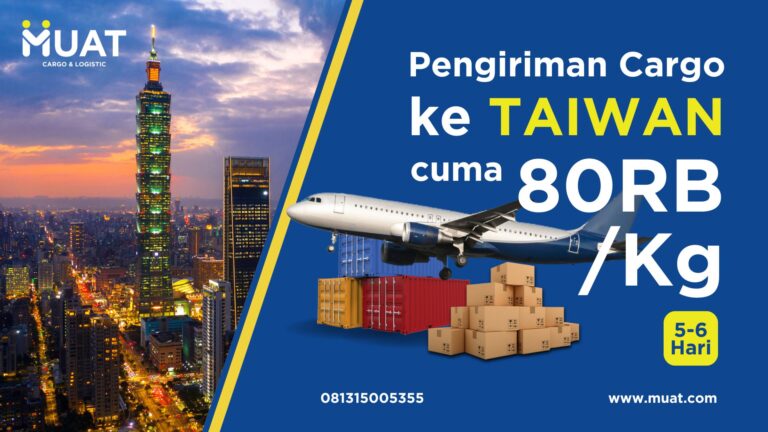 ongkir kirim barang ke taiwan muat cargo