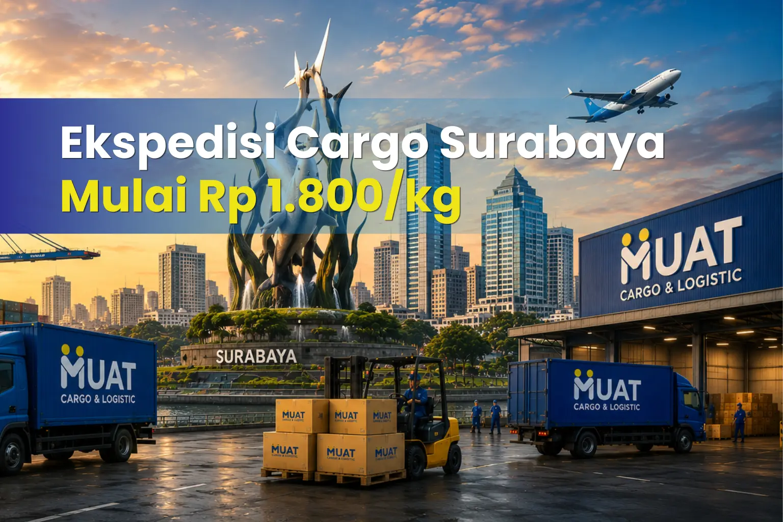 ekspedisi cargo Surabaya untuk pengiriman barang besar MUAT Cargo