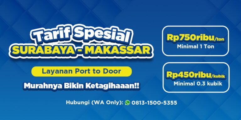 ekspedisi surabaya makassar promo