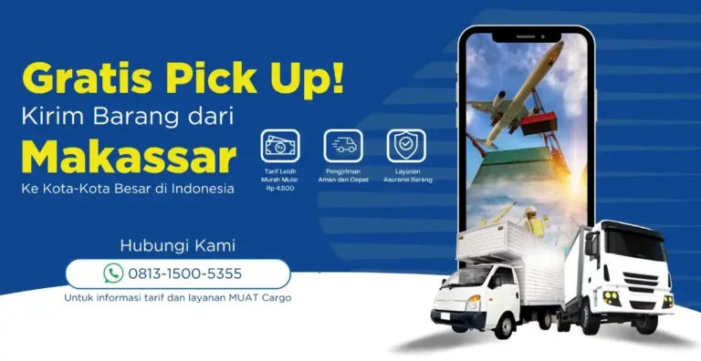 pengiriman dari makassar gratis pickup