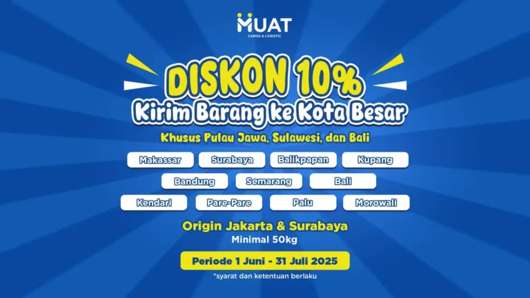 promo diskon 10% pengiriman dengan muat cargo