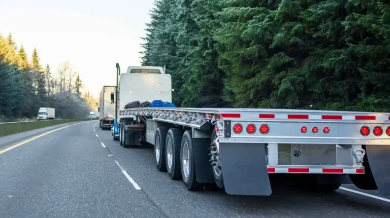 truk flatbed adalah salah satu armada untuk kirim alat berat yang ideal