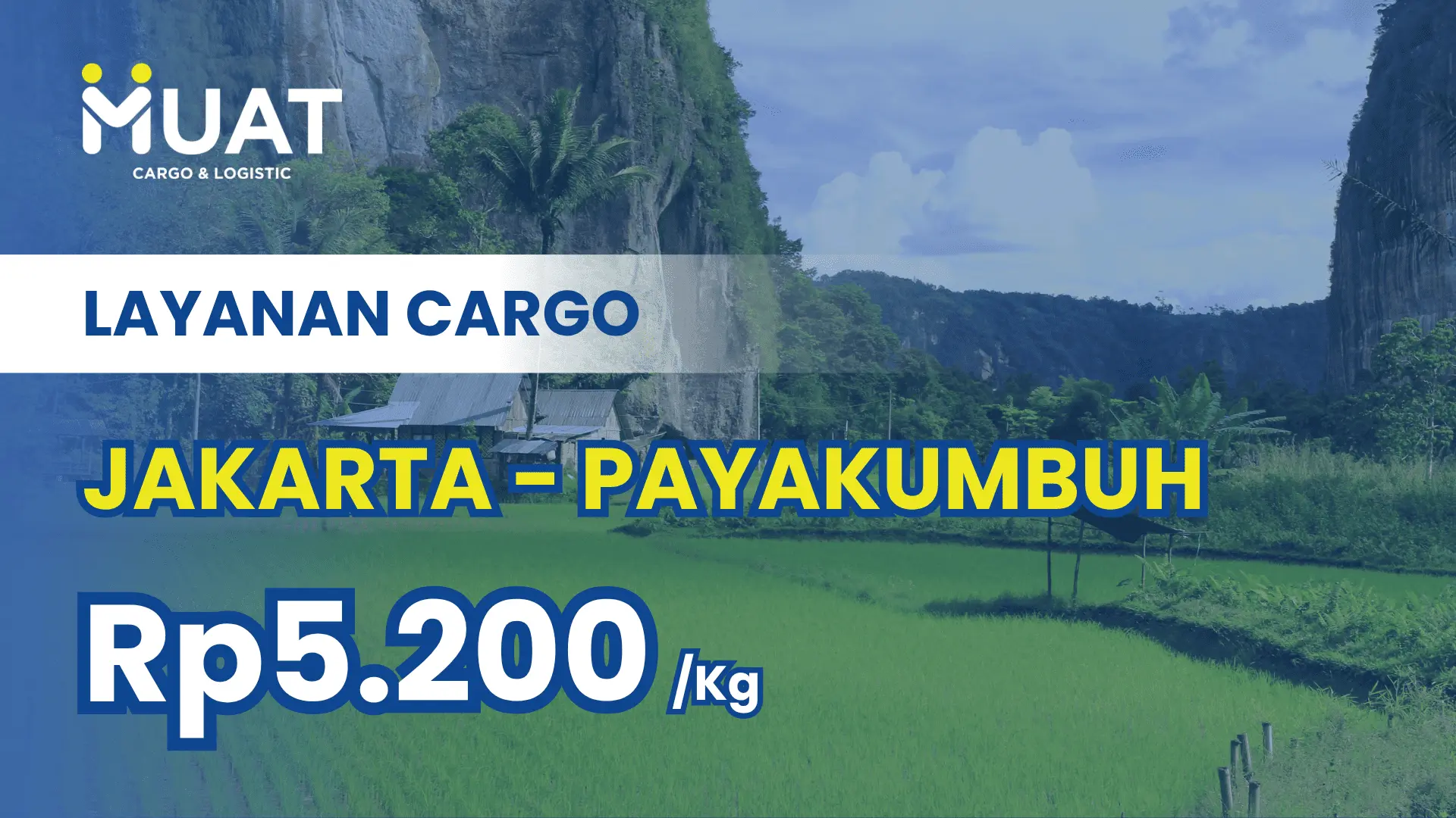 Thumbnail rute MUAT Cargo Jakarta ke Kota Payakumbuh
