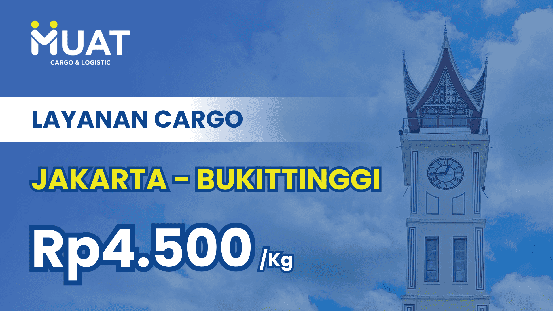 Thumbnail rute MUAT Cargo Jakarta ke Kota Bukittinggi