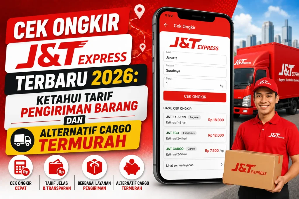 Cek Ongkir JNT Terbaru 2026 Ketahui Tarif Pengiriman Barang dan Alternatif Cargo Termurah