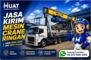 Jasa Kirim Mesin Crane Ringan Aman & Tepat Handling