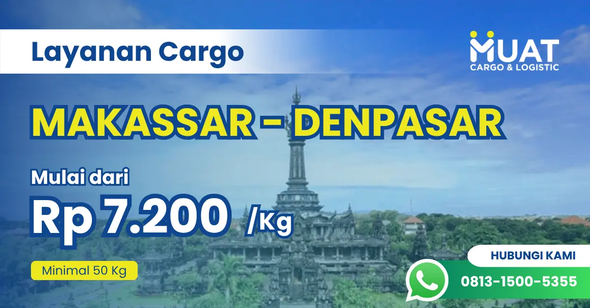 cargo eksepedisi Makassar Denpasar