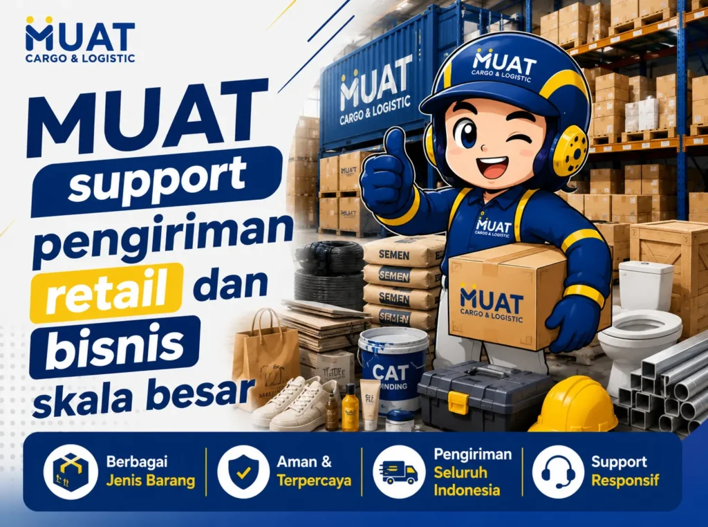Pengiriman retail dan bisnis skala besar