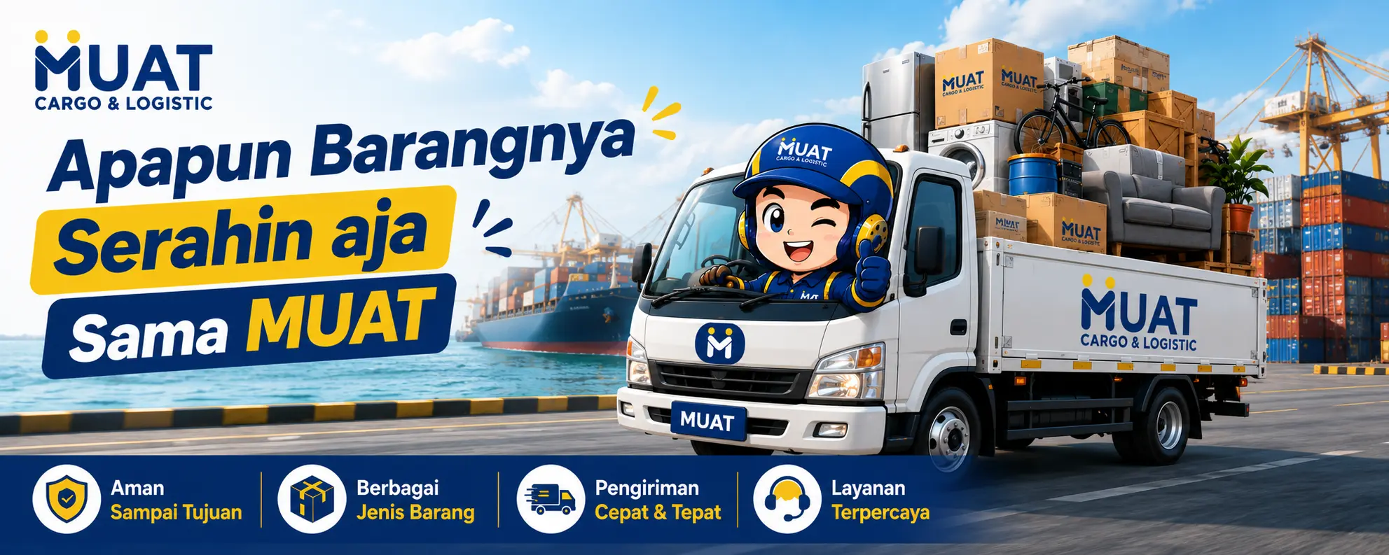 MUAT solusi pengiriman cargo pengiriman apapun dengan MUAT