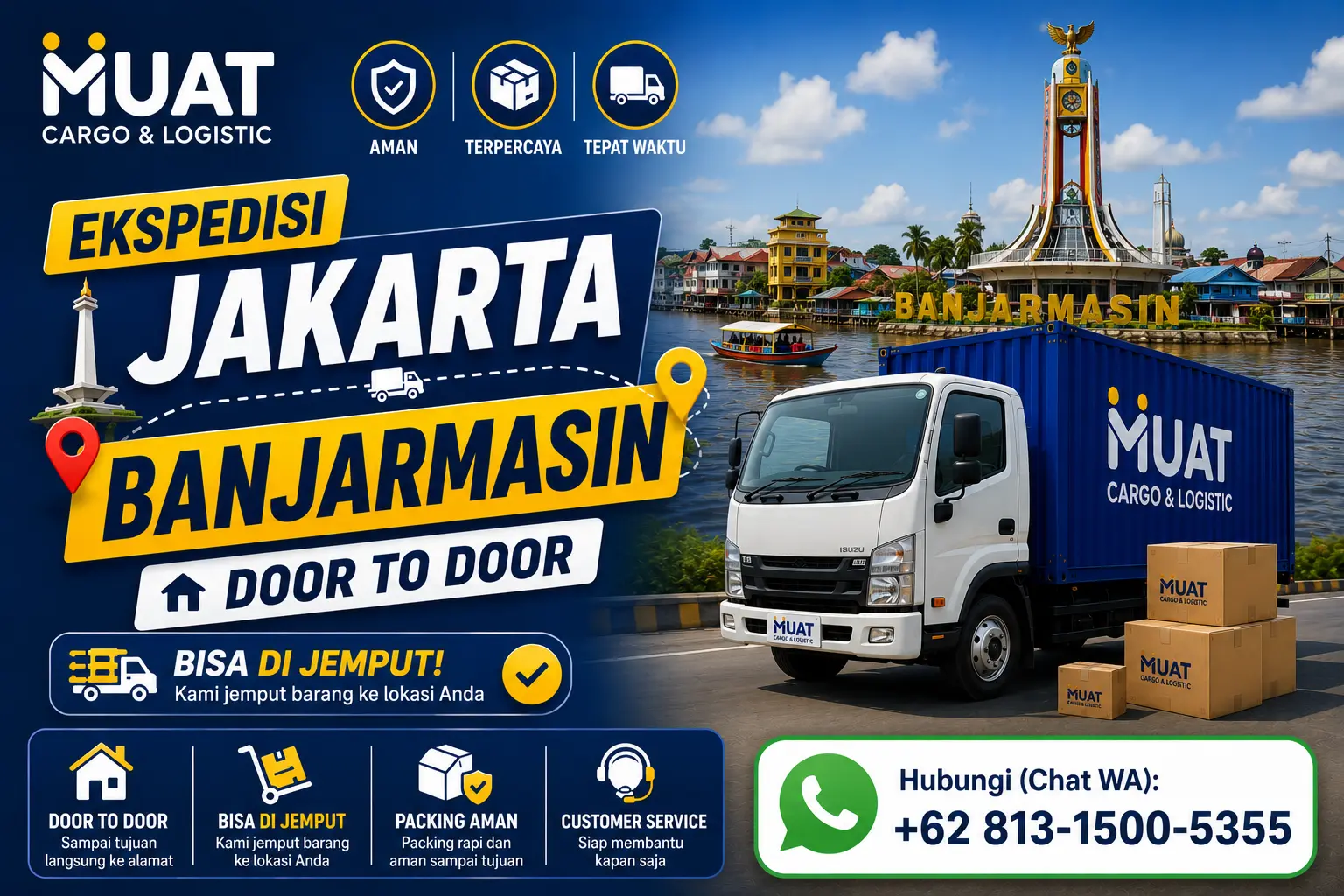 Ekspedisi Jakarta Banjarmasin MUAT Cargo