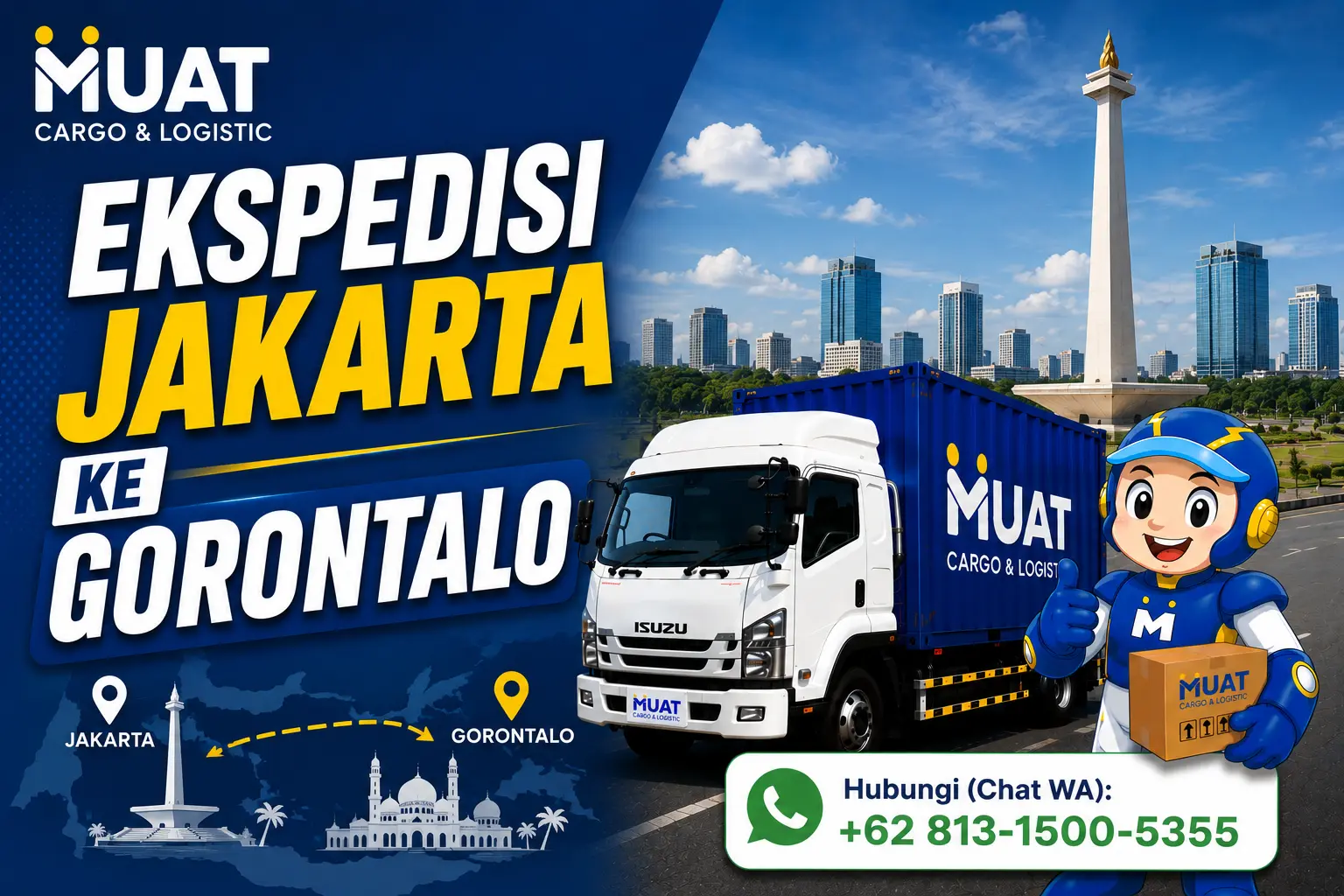 Ekspedisi Jakarta Gorontalo bersama MUAT Cargo