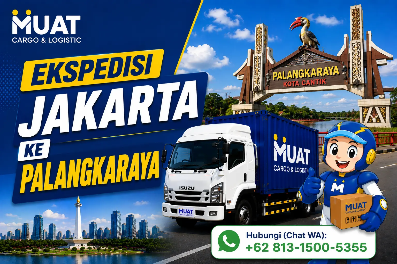 Ekspedisi Jakarta ke Palangka Raya bersama MUAT Cargo