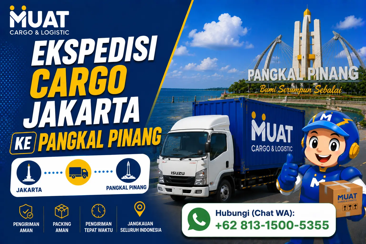 Ekspedisi Jakarta Pangkal Pinang MUAT Cargo
