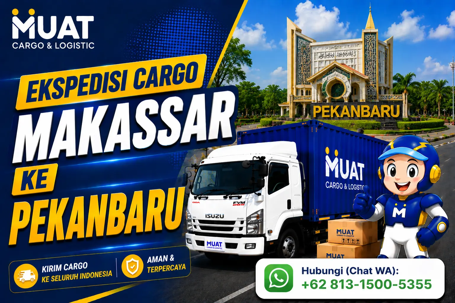 Featured image Ekspedisi Makassar Pekanbaru MUAT Cargo