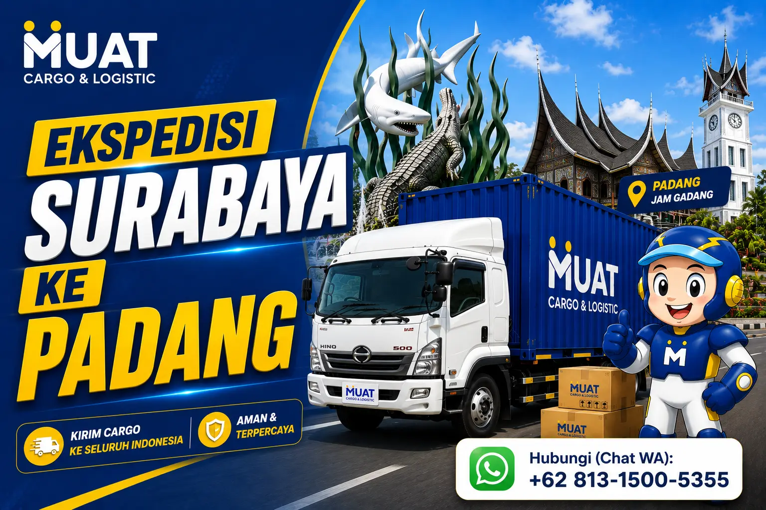Ekspedisi Cargo Surabaya Padang