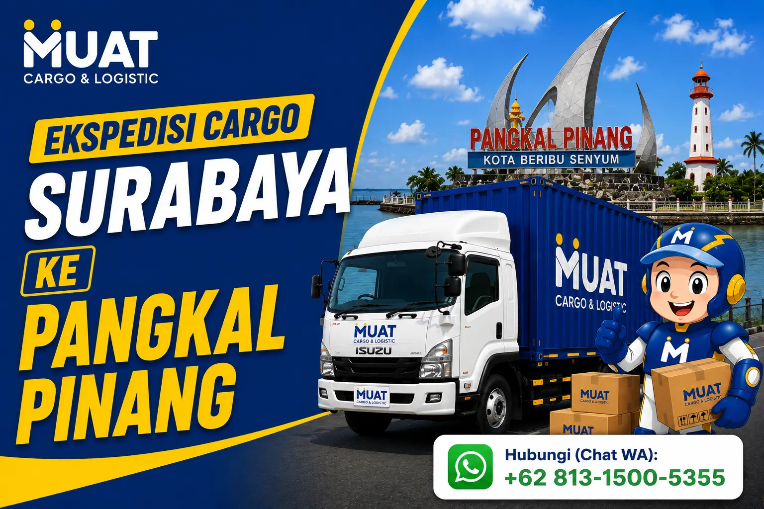 Ekspedisi Surabaya Pangkal Pinang bersama MUAT Cargo