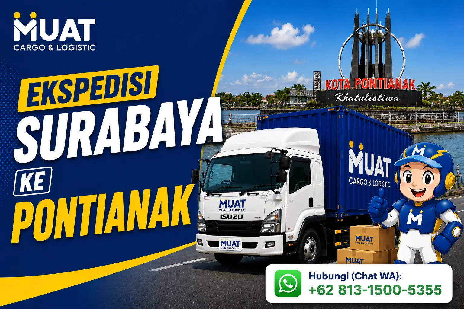 Ekspedisi Surabaya Pontianak MUAT Cargo