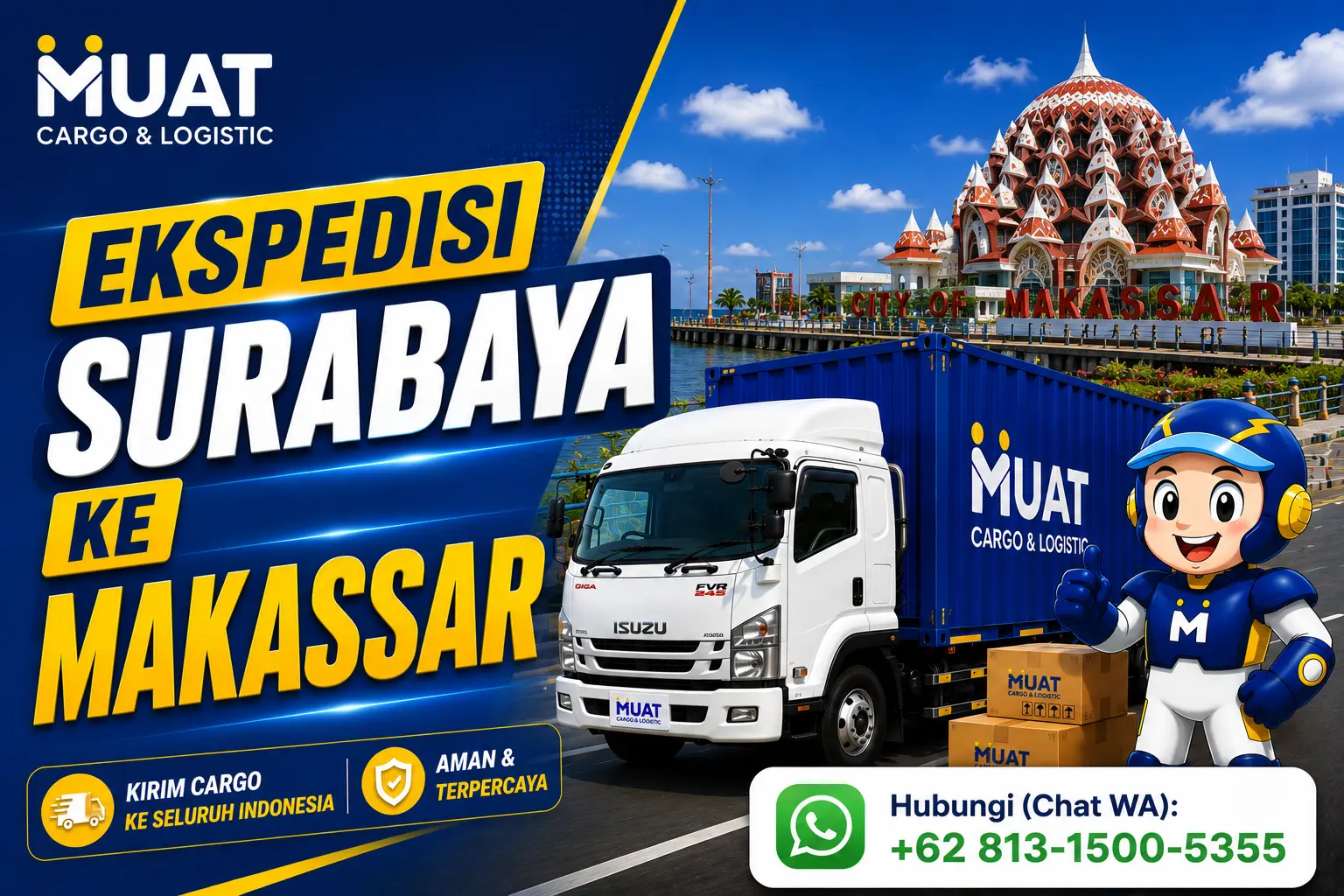 Ekspedisi Surabaya Makassar MUAT Cargo