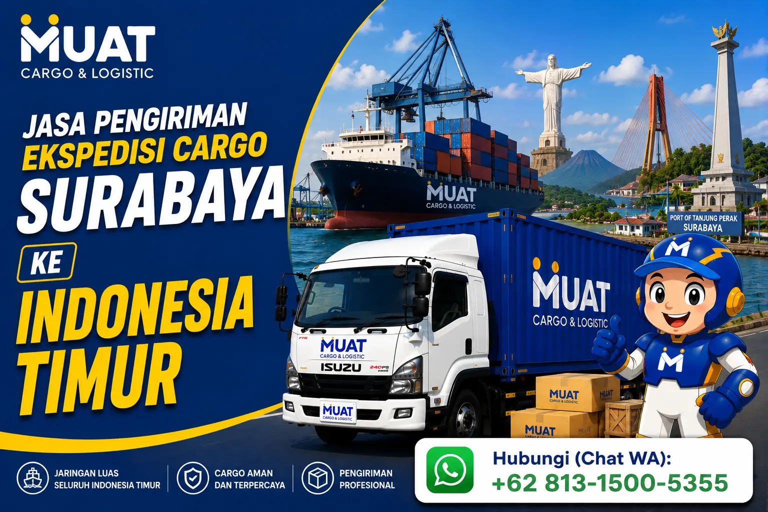 Jasa pengiriman ekspedisi cargo surabaya ke indonesia timur