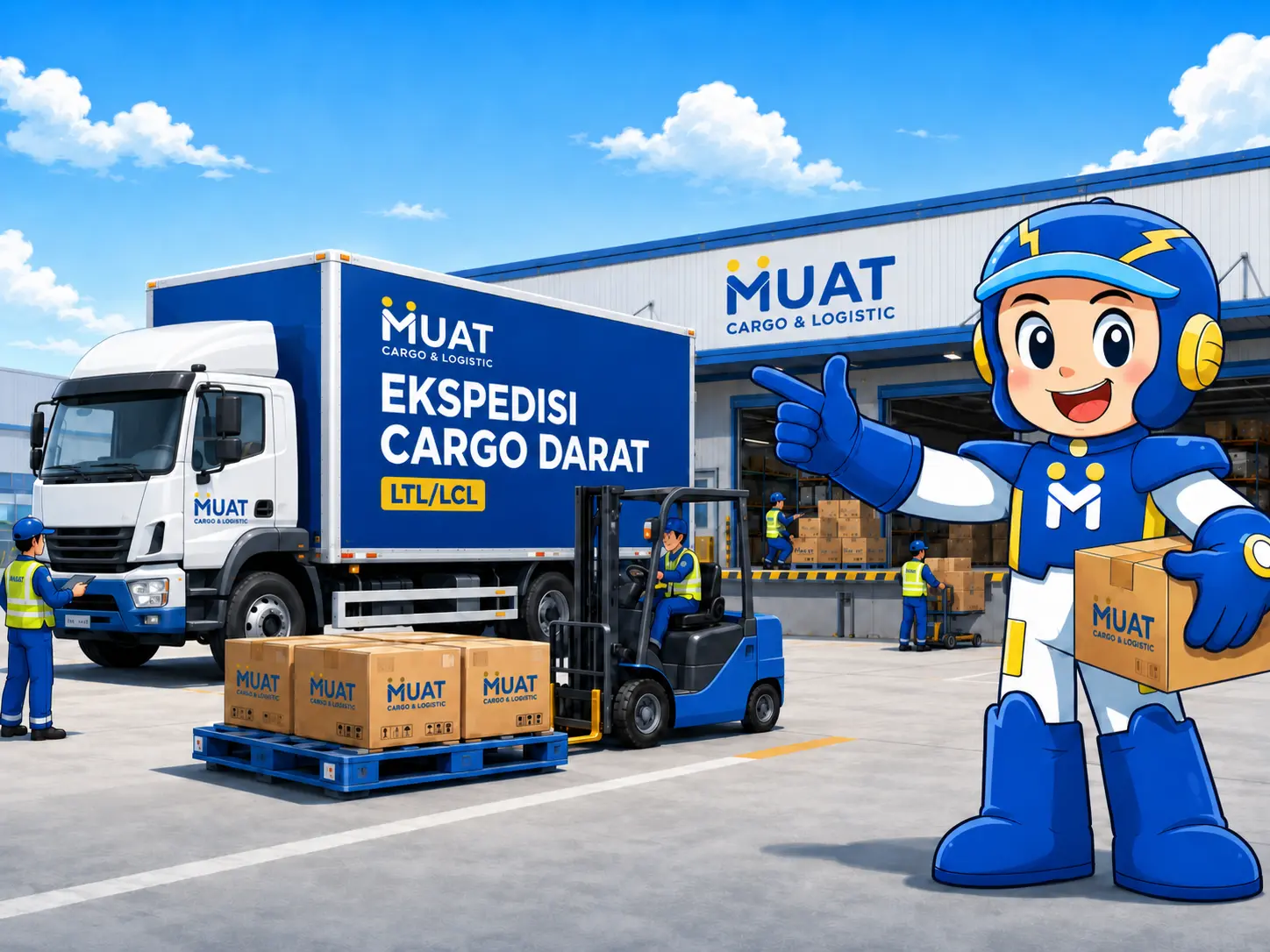 Layanan Ekspedisi Cargo Darat LTL dan LCL MUAT Cargo
