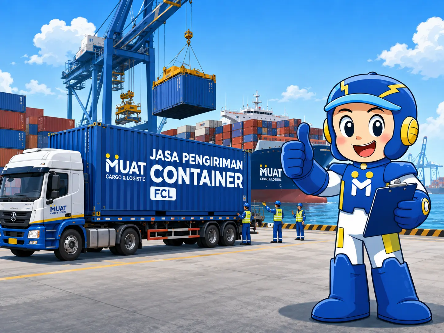 Jasa pengiriman Container FCL MUAT Cargo