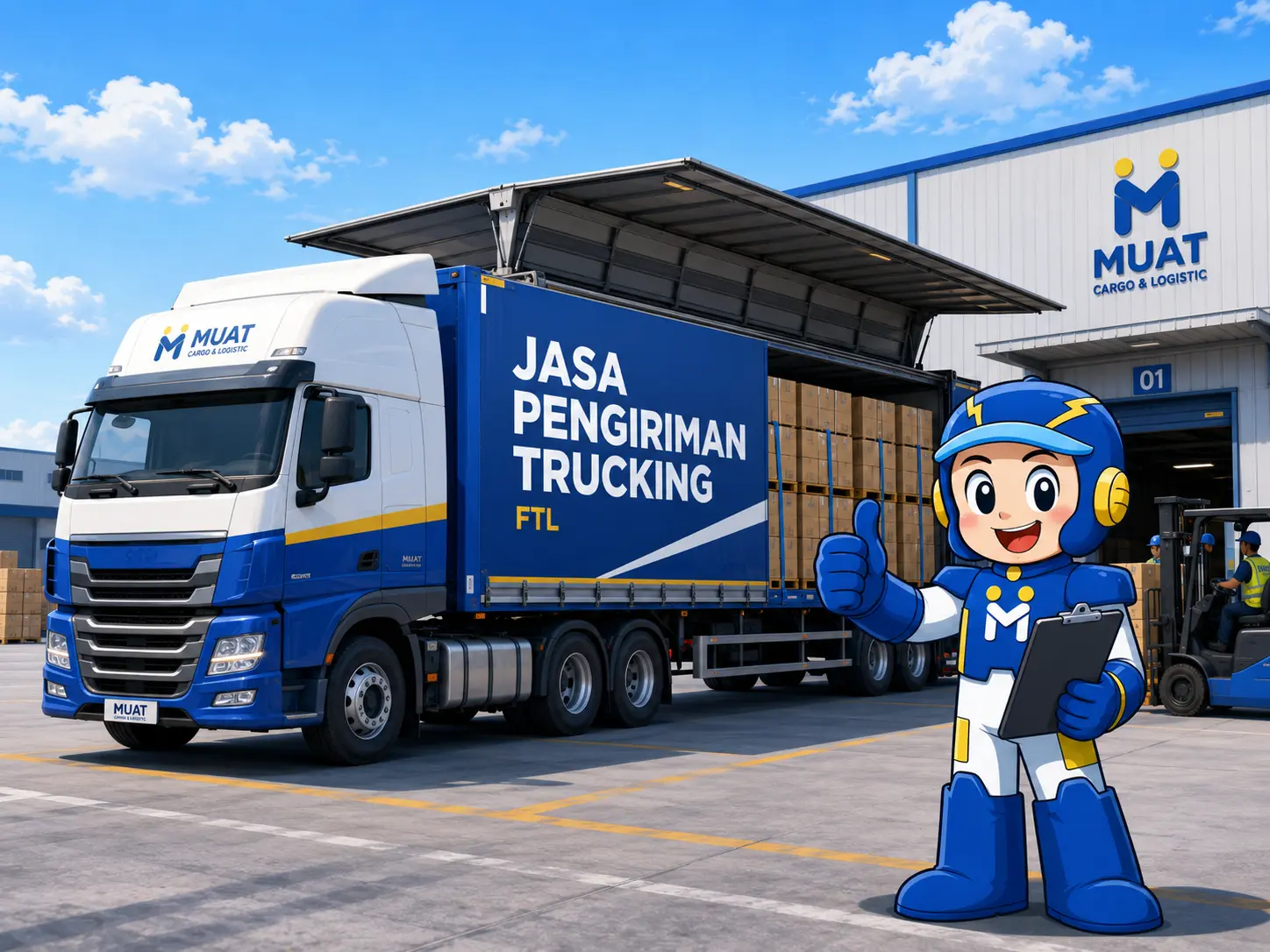 Jasa pengiriman Trucking FTL MUAT Cargo