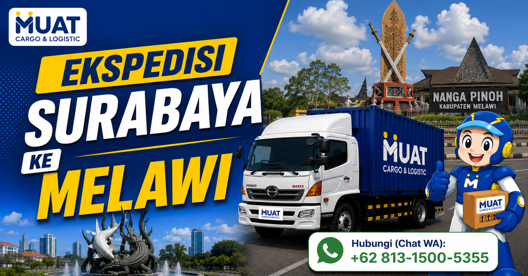 ekspedisi surabaya melawi