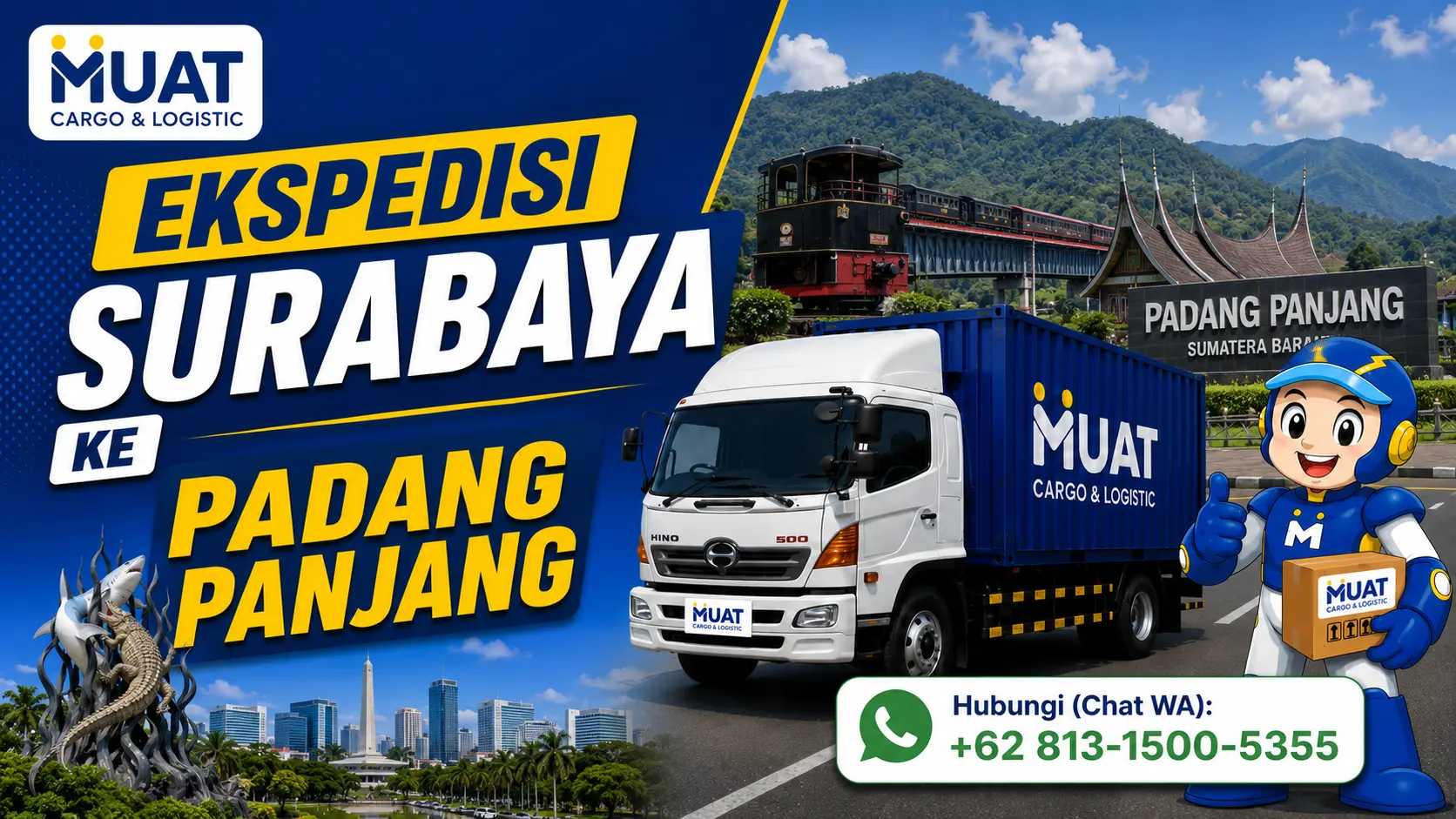 Ekspedisi Surabaya Padang Panjang MUAT Cargo