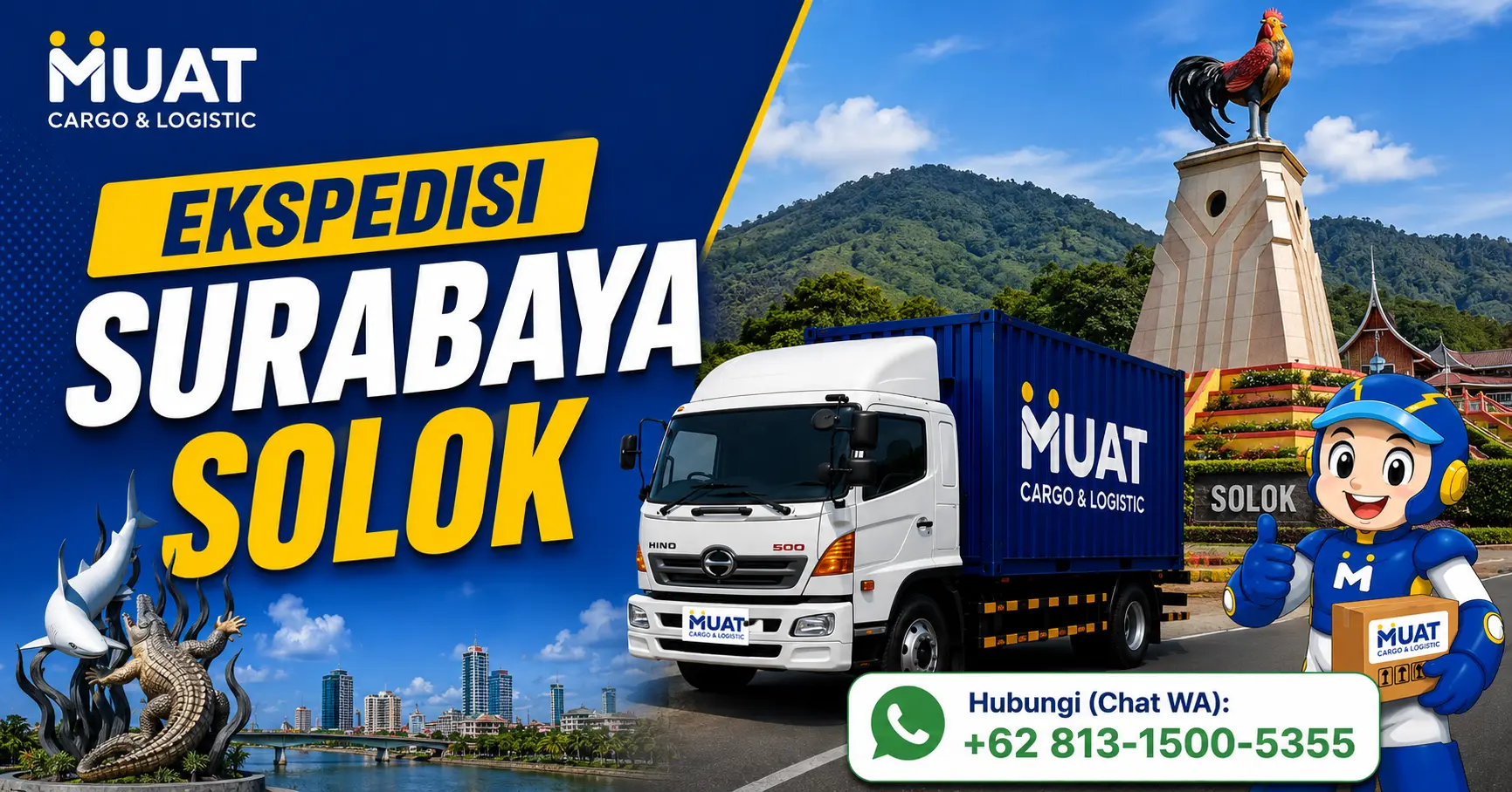 Ekspedisi Surabaya Solok MUAT Cargo