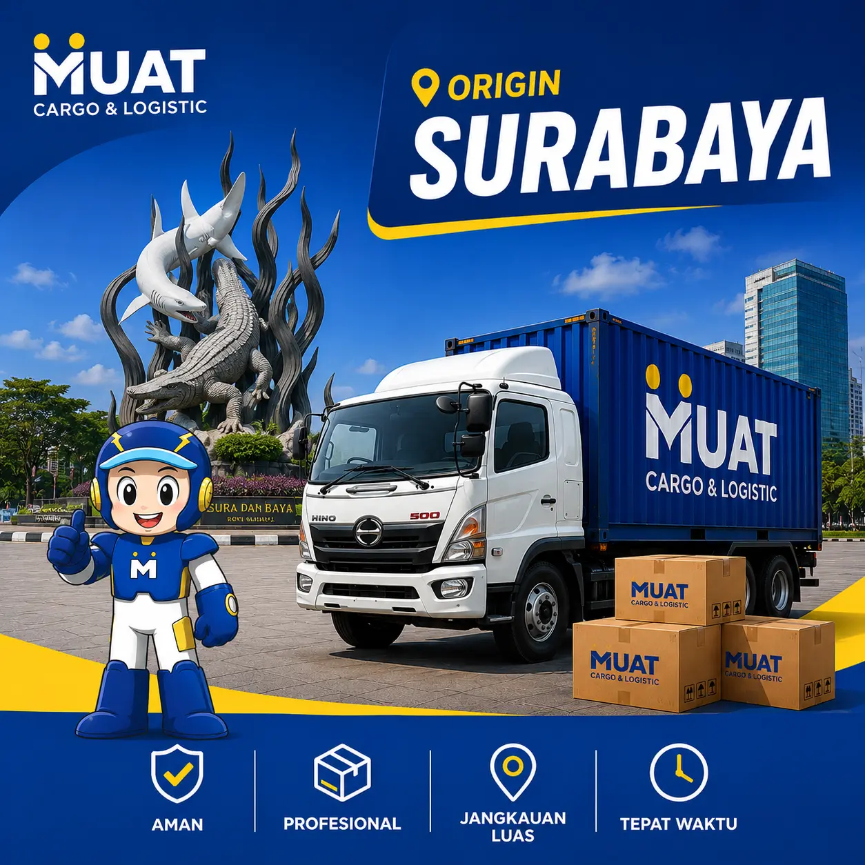 Layanan ekspedisi cargo dari Surabaya