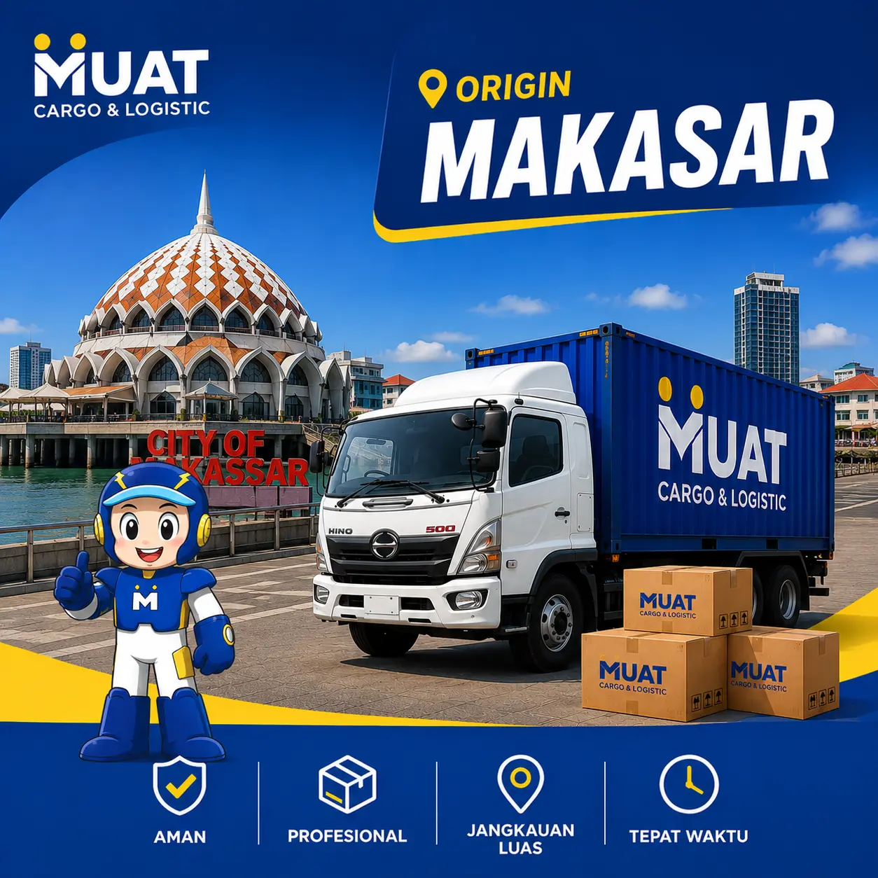 Layanan ekspedisi cargo dari Makassar