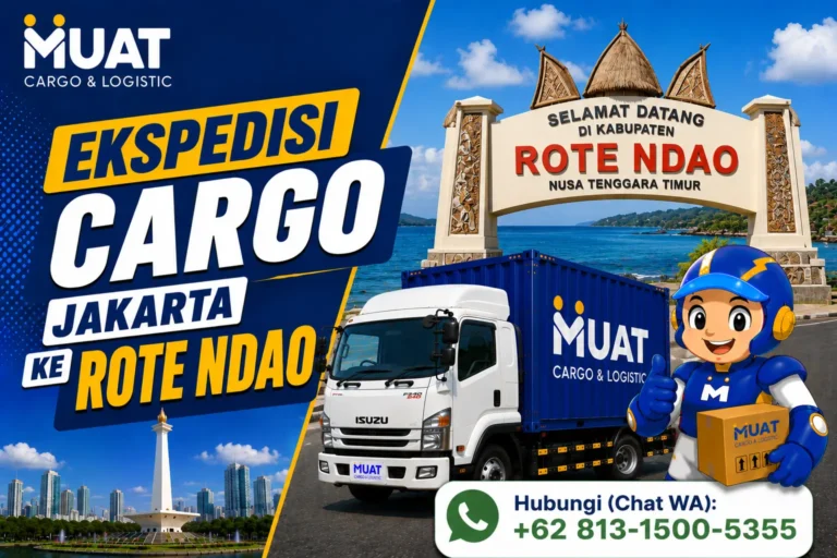Ilustrasi ekspedisi cargo Jakarta menuju Rote Ndao dari media MUAT Cargo
