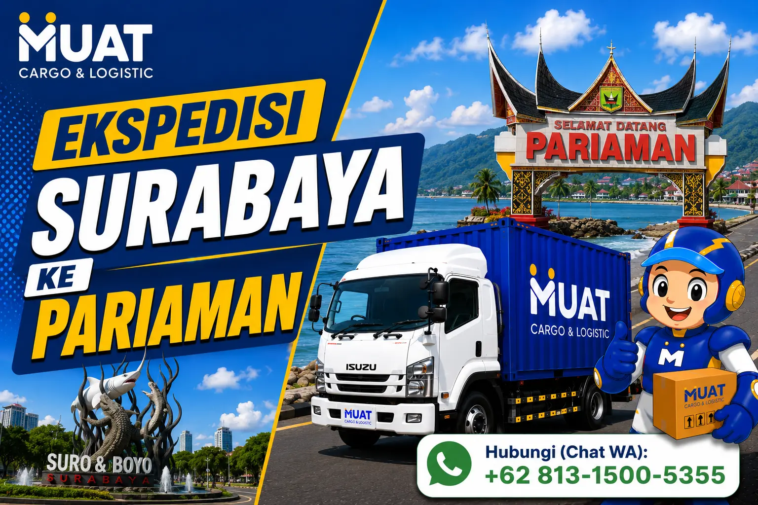 Ekspedisi Surabaya Pariaman MUAT Cargo