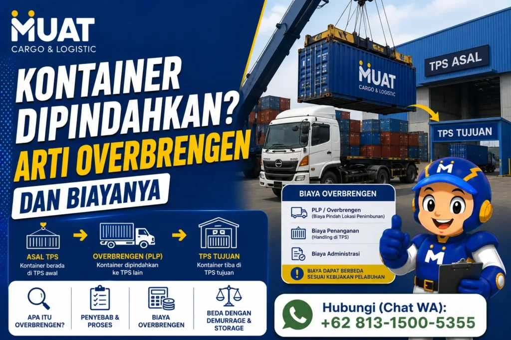 Kontainer Dipindahkan Arti Overbrengen dan Biayanya
