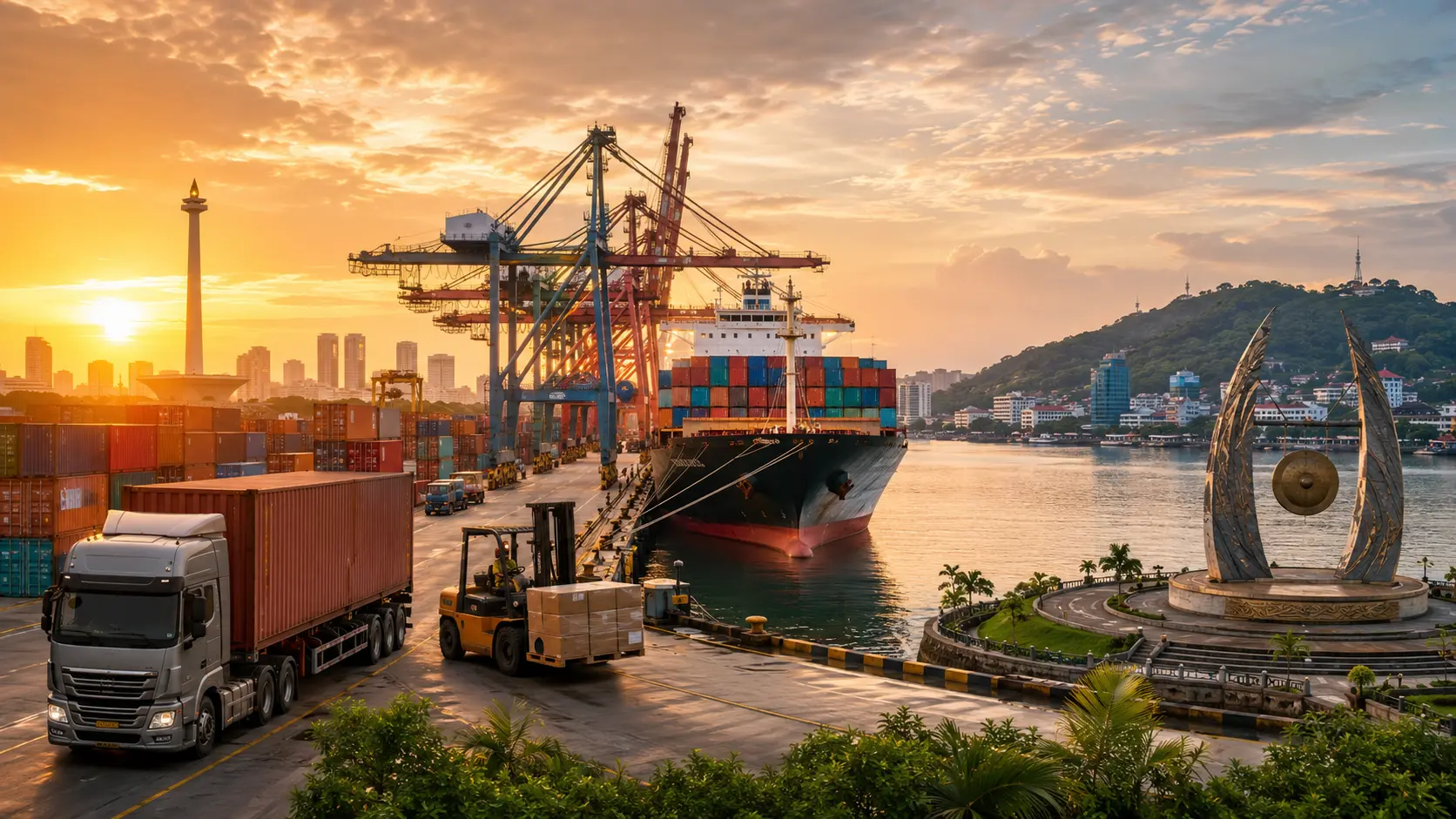 Pengiriman cargo laut dari Jakarta menuju Balikpapan bersama MUAT Cargo