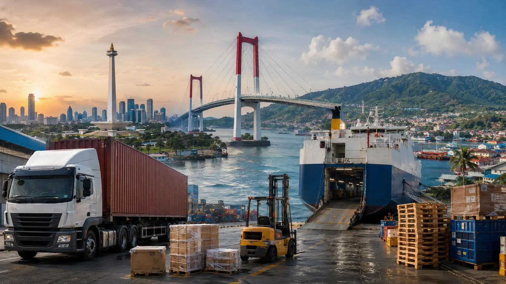 Armada ekspedisi cargo Jakarta menuju Bandar Lampung