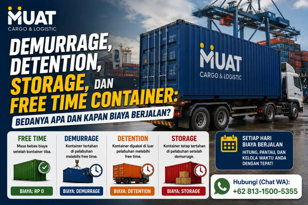 Demurrage, Detention & Free Time Container: Apa Bedanya?