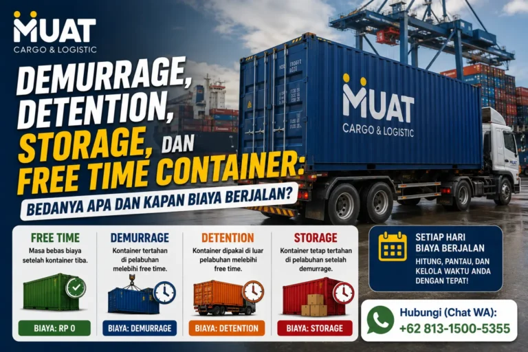Demurrage, Detention & Free Time Container: Apa Bedanya?