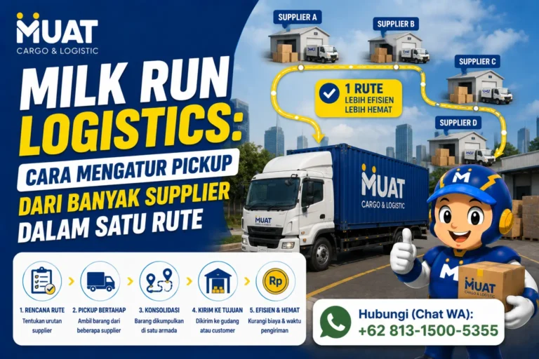 Milk run logistics membantu mengatur pickup dari beberapa supplier dalam satu rute. Pelajari cara kerja, kondisi ideal, risiko, dan data yang perlu disiapkan.
