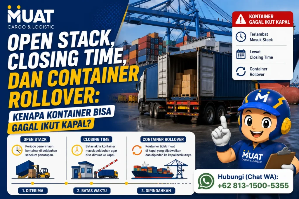Open Stack, Closing Time, dan Container Rollover Kenapa Kontainer Bisa Gagal Ikut Kapal