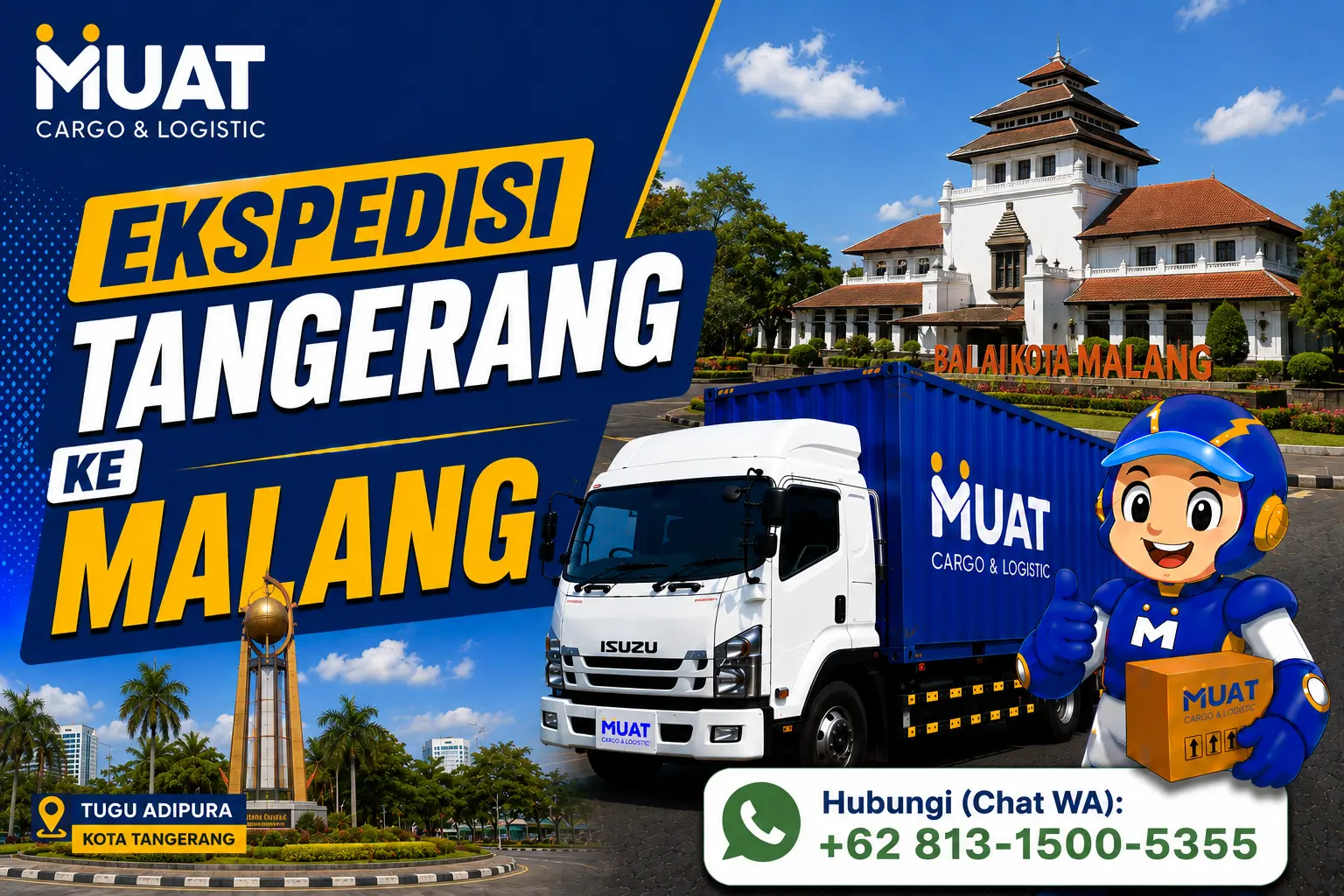 Ekspedisi Tangerang ke Malang bersama MUAT Cargo