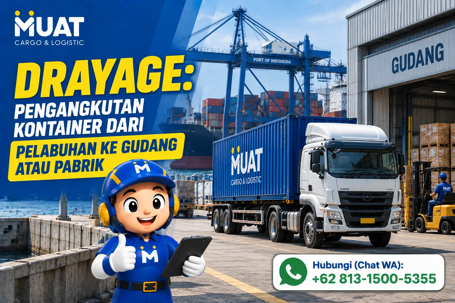 Pengangkutan kontainer untuk mendukung proses distribusi cargo antarpulau
