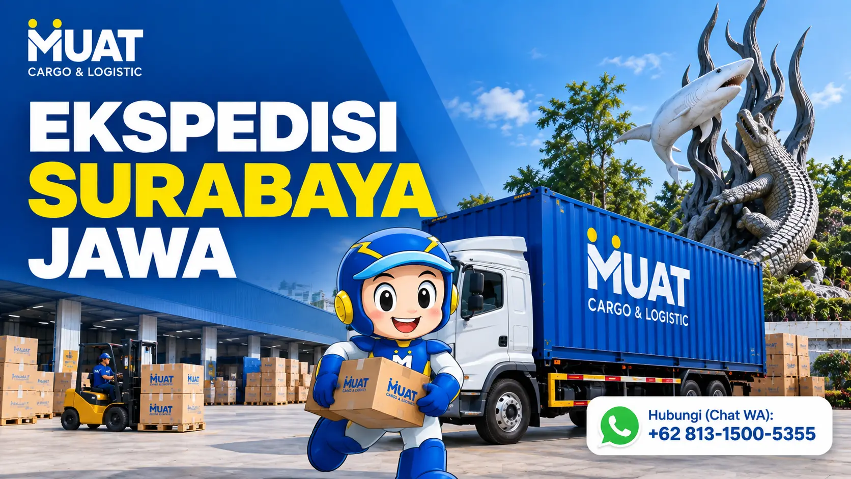 Ekspedisi Surabaya ke Pulau Jawa bersama MUAT Cargo