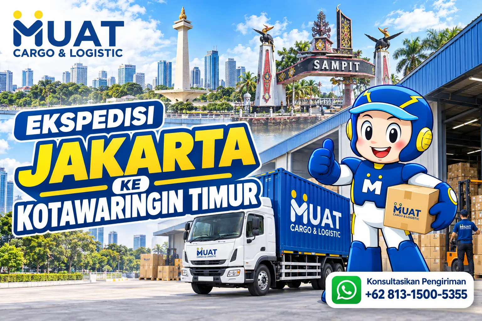Ekspedisi Jakarta Kotawaringin Timur dengan MUAT Cargo